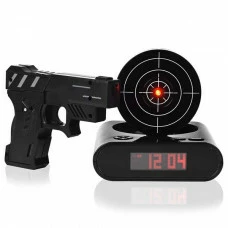 Будильник с мишенью "Gun Alarm Clock"