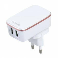 Сетевой блок питания LDNIO A2204 (2 USB, 2.4A)