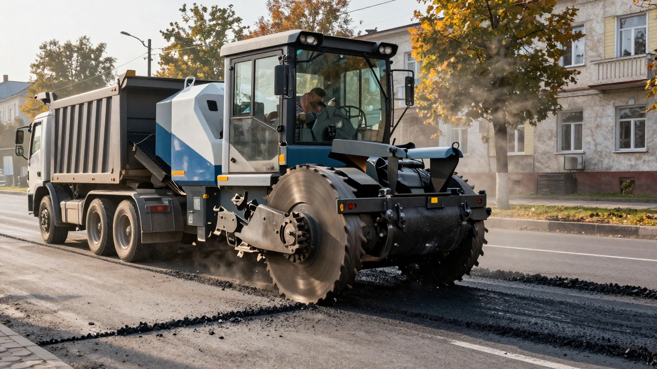 Как называется техника, которая снимает асфальт?